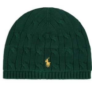NEW! POLO BY RALPH LAUREN Kid's Cable Knit Pony Hat Beanie L/XL.